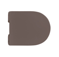 Сиденье с крышкой Scarabeo MOON/GLAM с микролифтом цвет песочный матовый арт-5530/B 52 — фото 1, Сиденья для унитаза