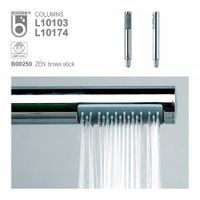 Душевая система Bossini Cosmo со смесителем цвет черный матовый арт-L10174.073 — фото 4, Душевые стойки