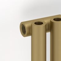 Отопительный радиатор Сунержа Эстет-0 500х225 5 секций Матовое золото арт-032-0331-5005 — фото 1, Радиаторы отопления