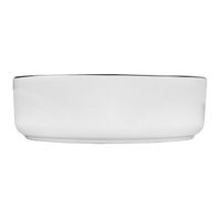 Раковина-чаша Azario 355х355х120 накладная, круглая, белый глянец/черная оконтовка арт-AZ-3134-BE — фото 2, Раковины накладные