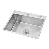 Кухонная мойка AZARIO SABRINA 600х500х200 нержавеющая сталь, цвет Серебро арт-AZS6050S — фото 4, Кухонные мойки