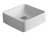 Раковина SIMAS FLOW накладная без отверстий цвет белый матовый FL11.BM — фото 1, Раковины накладные