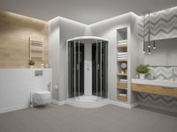 Товар: Душевая кабина ERLIT 35 серия тонированное стекло арт-ER3508P-C4-RUS - фото 3 Душевая кабина ERLIT 35 серия тонированное стекло арт-ER3508P-C4-RUS — фото 3, Душевые кабины