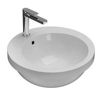 Раковина GLOBO Band встраиваемая сверху цвет белый SAP50BI — фото 1, Раковины встраиваемые сверху