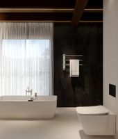 Полотенцесушитель электрический 520*384 c терморегуляторм, цвет: хром. арт-AQM3113CR — фото 2, Электрические полотенцесушители