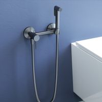 Гигиенический душ со смесителем RGW SP-215-Gr, серый браш (Смеситель/шланг/гигиенический душ), арт-581408215-11 — фото 2, Гигиенические души