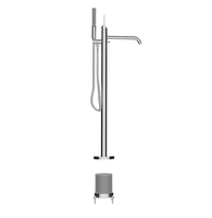 Смеситель Bossini Apice Z00581.030 напольный со встраиваемой частью цвет хром — фото 1, Смесители