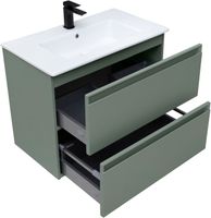 Тумба под раковину Allen Brau Eclipse 80 1.E1002.CGM олива матовый — фото 6, Тумбы под раковину