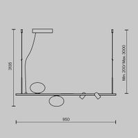Подвесной светильник Maytoni арт-MOD350PL-02BBS — фото 11, Подвесные светильники