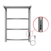 Полотенцесушитель электрический AZARIO VERONA 400/600 3 секции, с полкой, диммер справа, хром арт-AZ04846P — фото 3, Электрические полотенцесушители