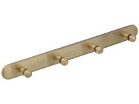 GIALETTA Планка с 4-мя крючками L31,5 см., бронза VR.GIL-6437.BR — фото 1, Крючки для полотенец