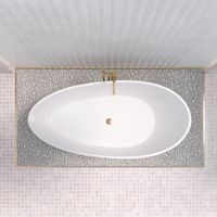 Ванна CALIPSO 181 см из литьевого мрамора NOVA GEL / Aqua de Marco 1180WCAL_GEL — фото 4, Ванны