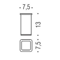 Стакан COLOMBO DESIGN LULU B6241.HPS настольный цвет золото — фото 2, Стаканы для зубных щеток