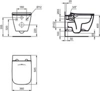 Промо-комплект Ideal Standard I life B Подвесной унитаз + Сиденье микролифт в подарок арт-ZZ0002 — фото 7, Подвесные унитазы