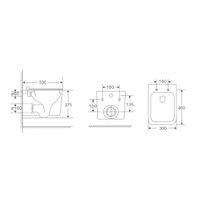 Унитаз подвесной Grossman GR-4441BMSQ (530х360х365) безободковый,черный матовый с тонкой крышкой,микролифт,смыв торнадо,1 место — фото 9, Подвесные унитазы