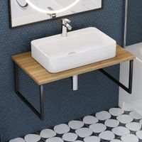 Столешница массив Оливия 800*470*20 арт-12391 — фото 8, Столешницы под раковину