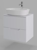 Orange Line Li-60TuwMDF+B08-500W тумба с раковиной подвесная 60 см, белый Li-60TuwMDF+B08-500W — фото 8, Тумбы с раковиной