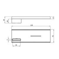 Мыльница Bossini V00116.030 для плоской душевой штанги цвет хром — фото 1, Мыльницы