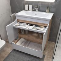 Тумба под раковину VIGO Grani 80 напольная дуб золотой (286 дуб золотой) — фото 3, Тумбы под раковину