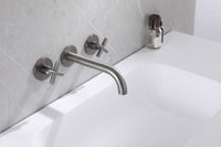 Товар: Смеситель ABBER Wasser Kreis AF81121NG для раковины скрытого монтажа, никель - фото 2 Смеситель ABBER Wasser Kreis AF81121NG для раковины скрытого монтажа, никель — фото 2, Смесители для раковины