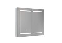 Шкаф зеркало для ванной с подсветкой Aquatek , прямоугольное, сенсорное управление, 800*700*133 арт-AQ7804-MLC — фото 4, Зеркальные шкафы в ванную