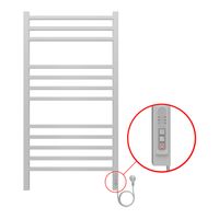 Товар: Полотенцесушитель электрический AZARIO ANCONA 500/1000 квадрат, 12 секций, диммер справа, белый арт-AZ71850W - фото 2 Полотенцесушитель электрический AZARIO ANCONA 500/1000 квадрат, 12 секций, диммер справа, белый арт-AZ71850W — фото 2, Электрические полотенцесушители