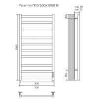 Товар: Полотенцесушитель электрический AZARIO PALERMO 500/1000 квадрат, 10 секций, диммер справа, белый арт-AZ83850W - фото 5 Полотенцесушитель электрический AZARIO PALERMO 500/1000 квадрат, 10 секций, диммер справа, белый арт-AZ83850W — фото 5, Электрические полотенцесушители