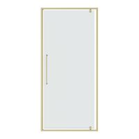 Дверь в нишу Niagara Nova NG-45-8ASG (80х195) распашная,золото сатин,стекло прозрачное,1 место — фото 2, Распашные душевые двери
