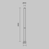 Садово-парковый светильник Outdoor O041FL-L100B3K — фото 3, Уличное освещение