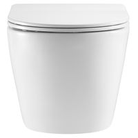 Сет: Инсталляция для подвесного унитаза AZARIO FORTE + подвесной унитаз Azario Grado безободковый, слив "скрытое Торнадо + Кнопка смыва AZARIO FORTE хром глянцевый арт-AZ-100-100F+AZ-0046-UQ3+AZ-100-002F — фото 7, Комплекты унитаз + инсталляция