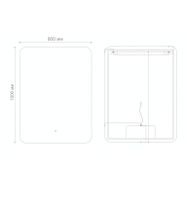 Товар: Зеркало ELEGANS-промо (800*1000*45) LED с сенсорным выключателем арт-17801001 - фото 2 Зеркало ELEGANS-промо (800*1000*45) LED с сенсорным выключателем арт-17801001 — фото 2, Зеркала в ванную комнату