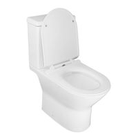 Унитаз-компакт Azario Mons 380х650х790 напольный, безободковый, с быстросъемным сиденьем микролифт арт-AZ-76004 — фото 1, Напольные унитазы