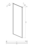 Товар: Боковая стенка Ambassador Elysium (80х200) хром,стекло прозрачное,1 место арт-80KX - фото 2 Боковая стенка Ambassador Elysium (80х200) хром,стекло прозрачное,1 место арт-80KX — фото 2, Боковые стенки