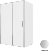 Душевой уголок Allen Brau Priority 140x90 3.31035.BA + 3.31044.BA серебро браш 3.31035.BA + 3.31044.BA — фото 6, Прямоугольные душевые уголки