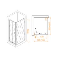 Душевой уголок RGW PA-142B (PA-21B+Z-050-5B) 700x900 060814279-14 — фото 6, Душевые уголки