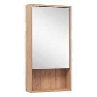 Зеркальный шкаф MELBOURNE 40 /правый/дуб/AQUA DE MARCO 1040CMEL/V.2.0 — фото 3, Зеркальные шкафы в ванную