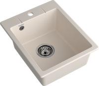 GRANFEST Мойка URBAN 240 1-чаша 400*490мм белый арт.GF-UR- 240 белый — фото 1, Кухонные мойки