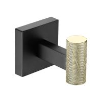 Товар: Крючок для ванной комнаты Rose RG3011H, золото/черный - фото 1 Крючок для ванной комнаты Rose RG3011H, золото/черный — фото 1, Крючки для полотенец