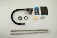 Смеситель для кухни с гибким изливом BELZ , оружейная сталь арт-B73810-3 — фото 10, Смесители для кухни