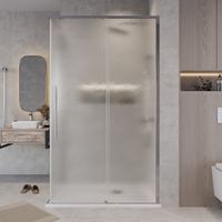 Душевое ограждение Grossman Galaxy (90х80х195) прямоугольник,раздвижная,хром,стекло шиншилла, 1 место арт-300.K33.01.9080.10.02 — фото 4, Прямоугольные душевые уголки