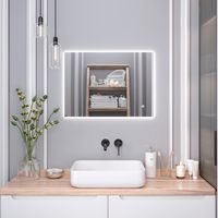 Зеркало с LED-подсветкой SIRIUS (50*70) /AQUA DE MARCO SIR50/70 — фото 7, Зеркала в ванную комнату