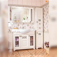 Комплект мебели для ванной Бриклаер , бежевый арт-КАНТРИ 105KP — фото 1, Комплекты мебели для ванной