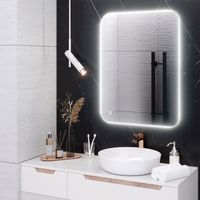 Зеркало с LED-подсветкой MILAN (60*80) /AQUA DE MARCO MIL60/80 — фото 4, Зеркала в ванную комнату