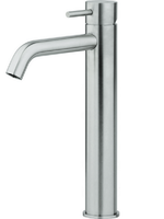 Смеситель для раковины, Cisal, Xion, тип открывания воды-однорычажный, отверстия для монтажа-1, высота, мм-300, вынос излива, мм-180, цвет-нержавеющая сталь AISI316L арт-XI003544D1 — фото 1, Смесители для раковины