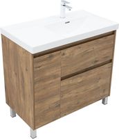 Тумба под раковину Aquanet Nova Lite 2.0 90 напольная, дуб рустикальный, правая арт-00346345 — фото 3, Тумбы под раковину