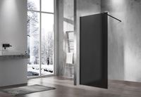 Душевая перегородка Walk-In , 900*2000, черный матовый, стекло матовое тонированное арт-VSW-1H900GFB — фото 1, Душевые перегородки