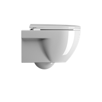 унитаз подвесной CITY PRO безободковый с водоворотной системой смыва Swirlflush фаянсовый белый арт-911511 — фото 1, Подвесные унитазы