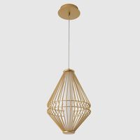 Светильник подвесной арт-CUADRA SP18W LED GOLD — фото 2, Подвесные светильники