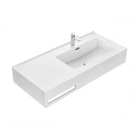 Товар: Раковина КВАДРО Про 100, правая арт-1A733231QA01R - фото 2 Раковина КВАДРО Про 100, правая арт-1A733231QA01R — фото 2, Раковины подвесные