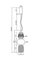 Подвесной светильник Maytoni арт-MOD267PL-L28CH3K — фото 7, Подвесные светильники